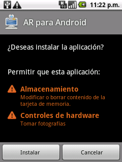 instalando la aplicacion