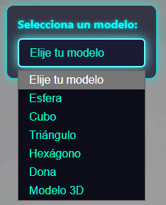 ComboBox en Realidad Aumentada