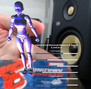 Controles de iluminacion en realidad aumentada