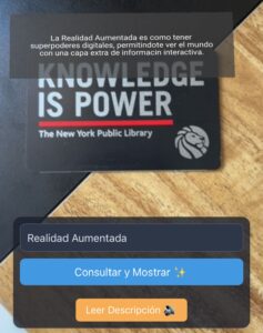 Inteligencia Artificial en App de Realidad Aumentada
