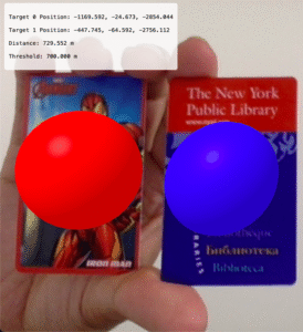 Interaccion entre marcadores de realidad aumentada