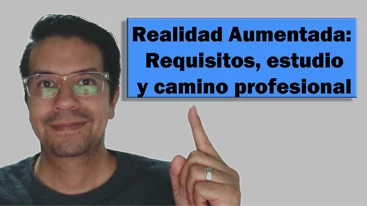 ingcarlosreina apuntando a un mensaje de realidad aumentada