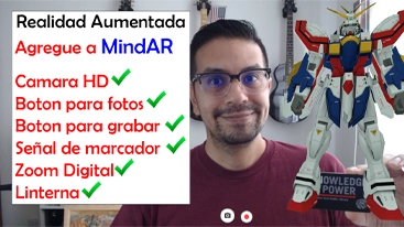 Modifique MindAR para tener camara HD y grabacion de video - Miniature